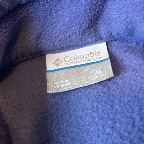 Columbia Purple Fleece Jacket Kids Youth Size Medium (10-12) - Picture 3 of 8